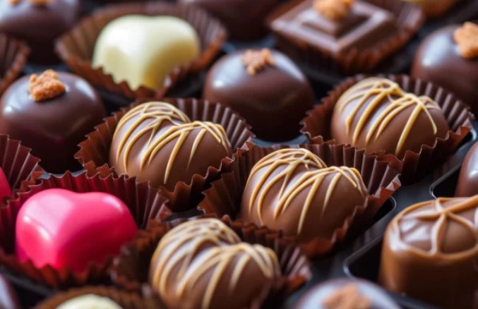 czekoladowe pralinki produkcja-pakowanie